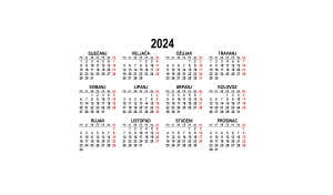 Neradni dani u 2024
